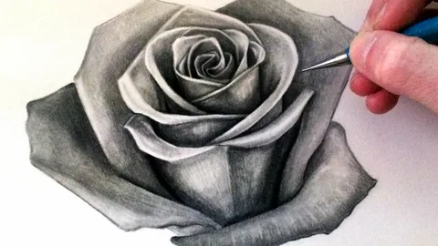 Как да нарисувате роза