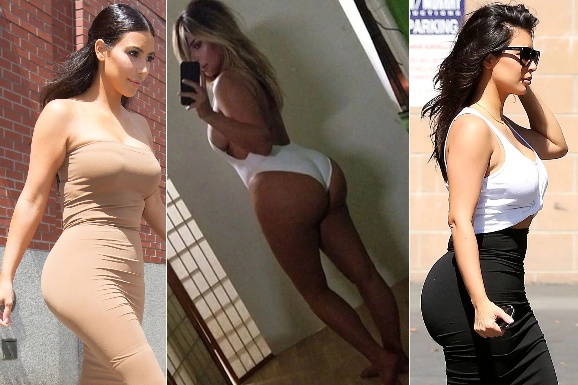 Kim Kardashian are implanturi la nivelul feselor?