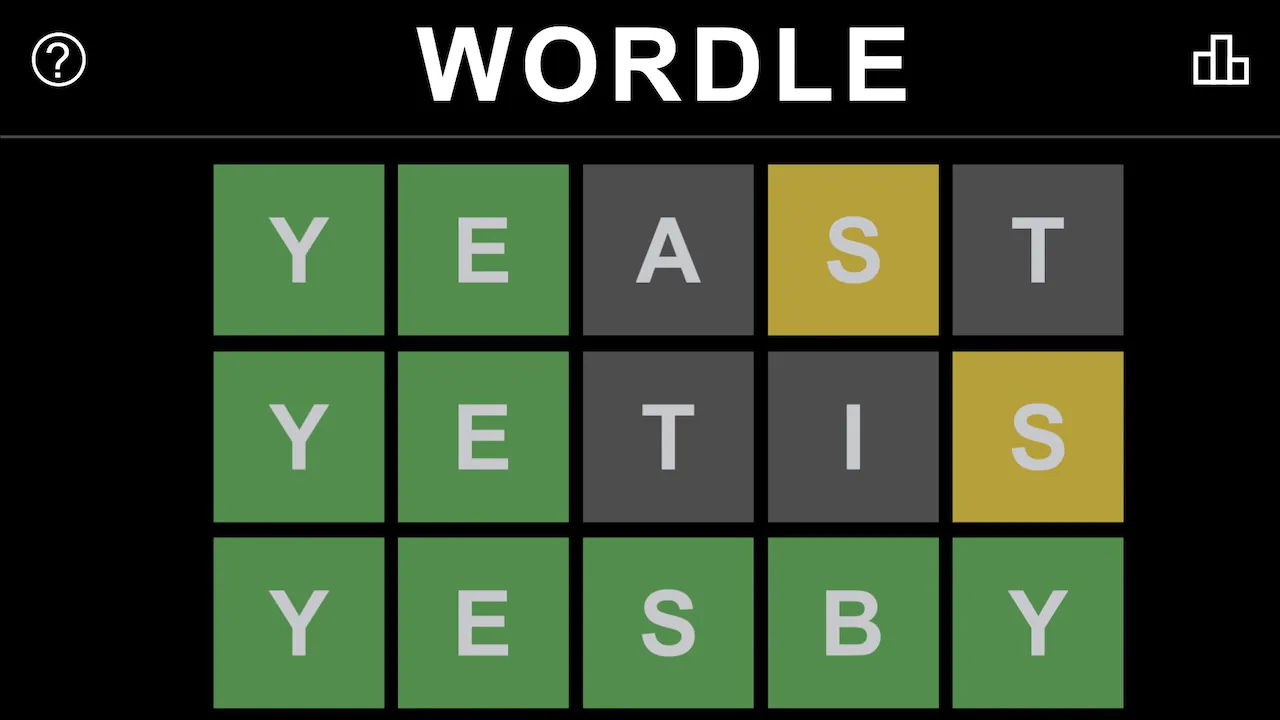 폭풍처럼 불어오는 게임: Wordle