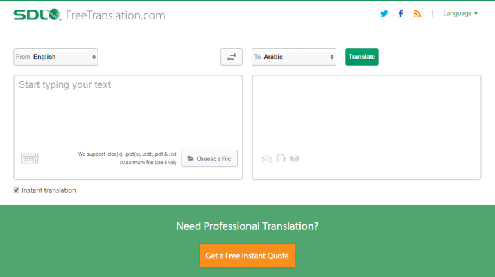 Online Translation Sites