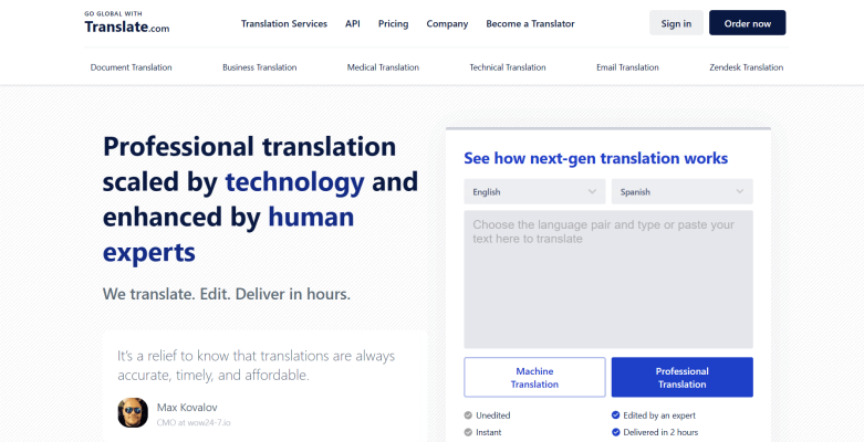 Online Translation Sites
