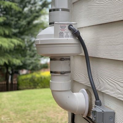 House with a Radon Mitigation System
