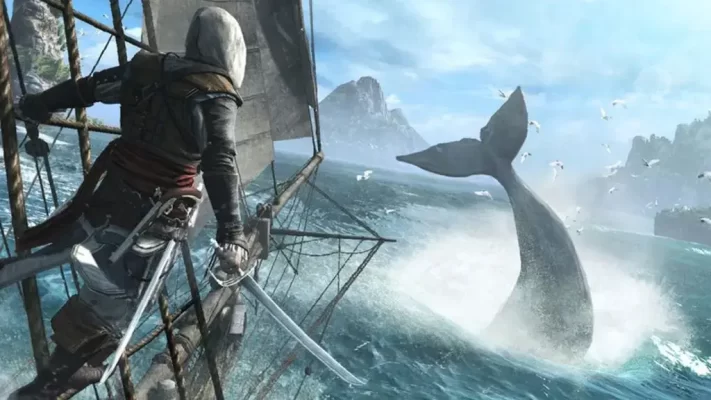 Assassins Creed IV sort flag