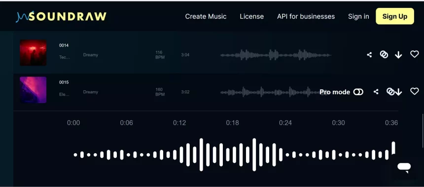 Soundraw AI muusika
