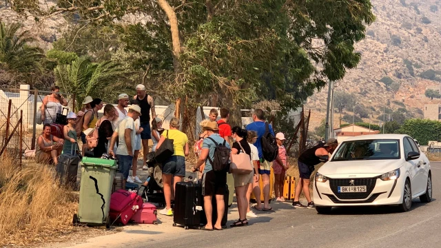 Rhodes Wildfire: Holidaymakers Escape Massive Inferno