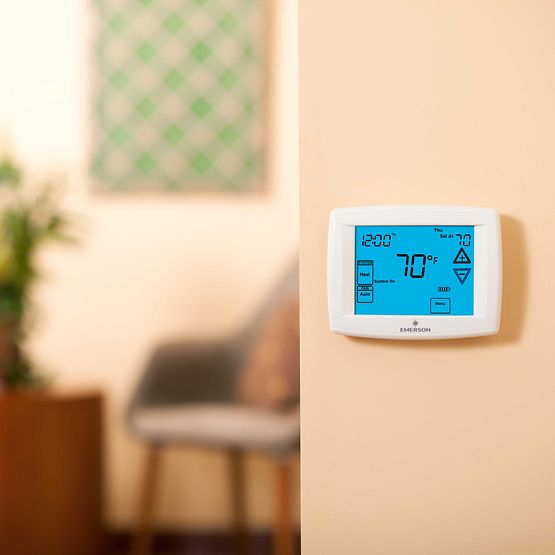 how to reset Emerson thermostat 