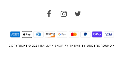 Sådan sætter du ikonbilleder i footer Shopify