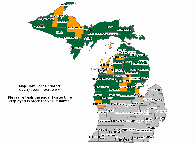 Michigan bränningstillstånd