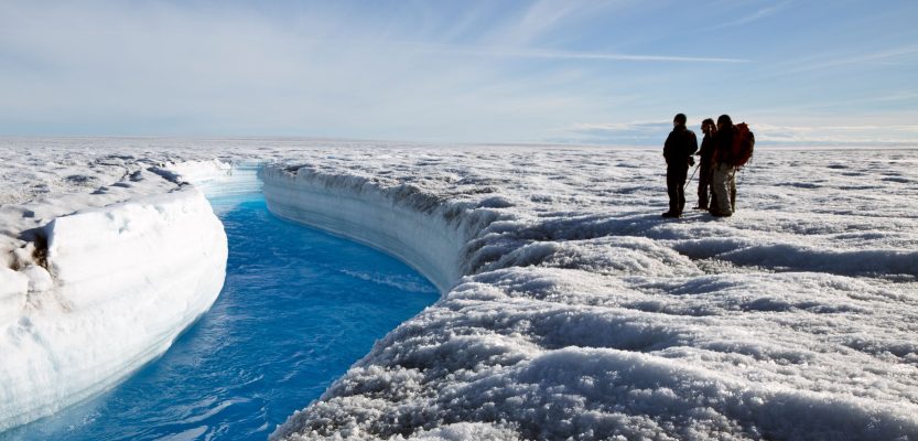 ग्रीनलैंड की बर्फ की चादर का ढहना