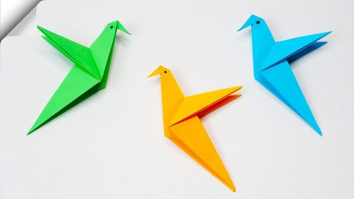 Како да направите птица оригами