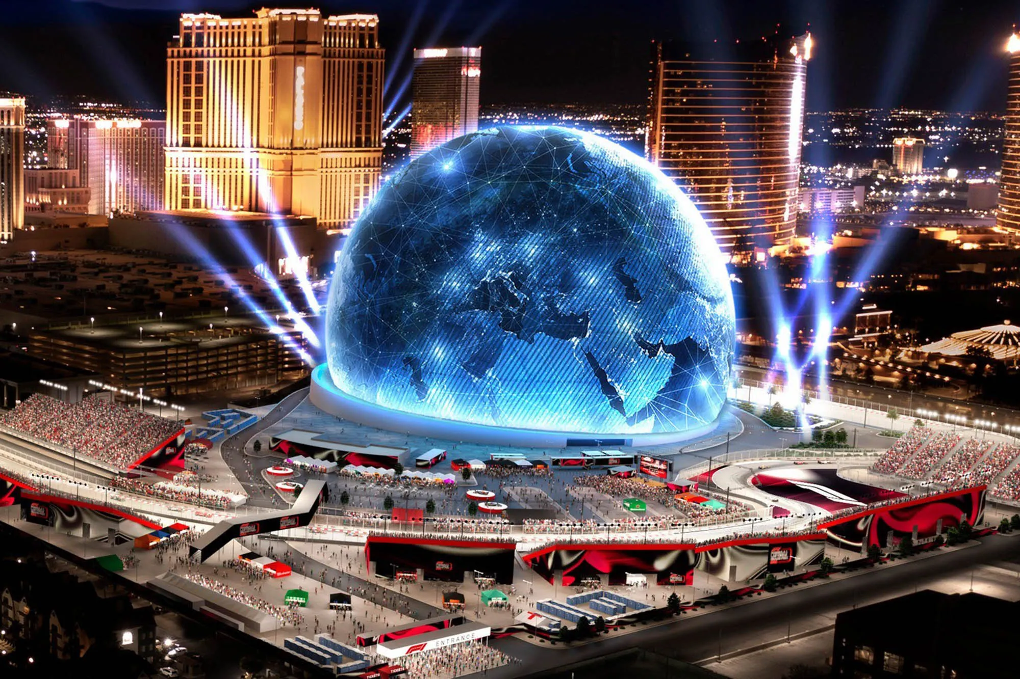 Sự kỳ diệu của kiến ​​trúc hiện đại: Quả cầu ở Las Vegas