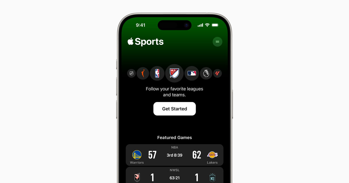 Apple Sports 应用程序 – 关注您喜爱的球队的简单方法