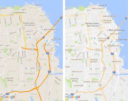 Google 지도 재설계