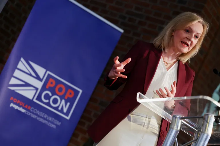 La ex primera ministra Liz Truss revela el movimiento de conservadurismo popular