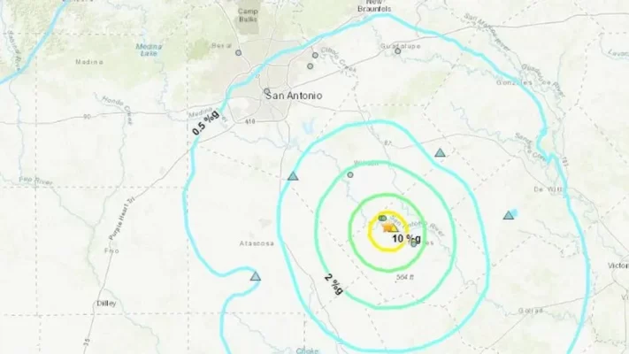 दक्षिण टेक्सास में भूकंप
