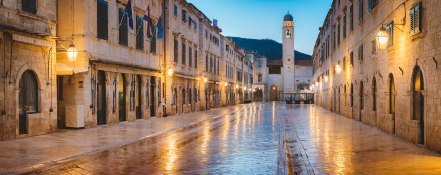 Sjá í Dubrovnik Króatíu