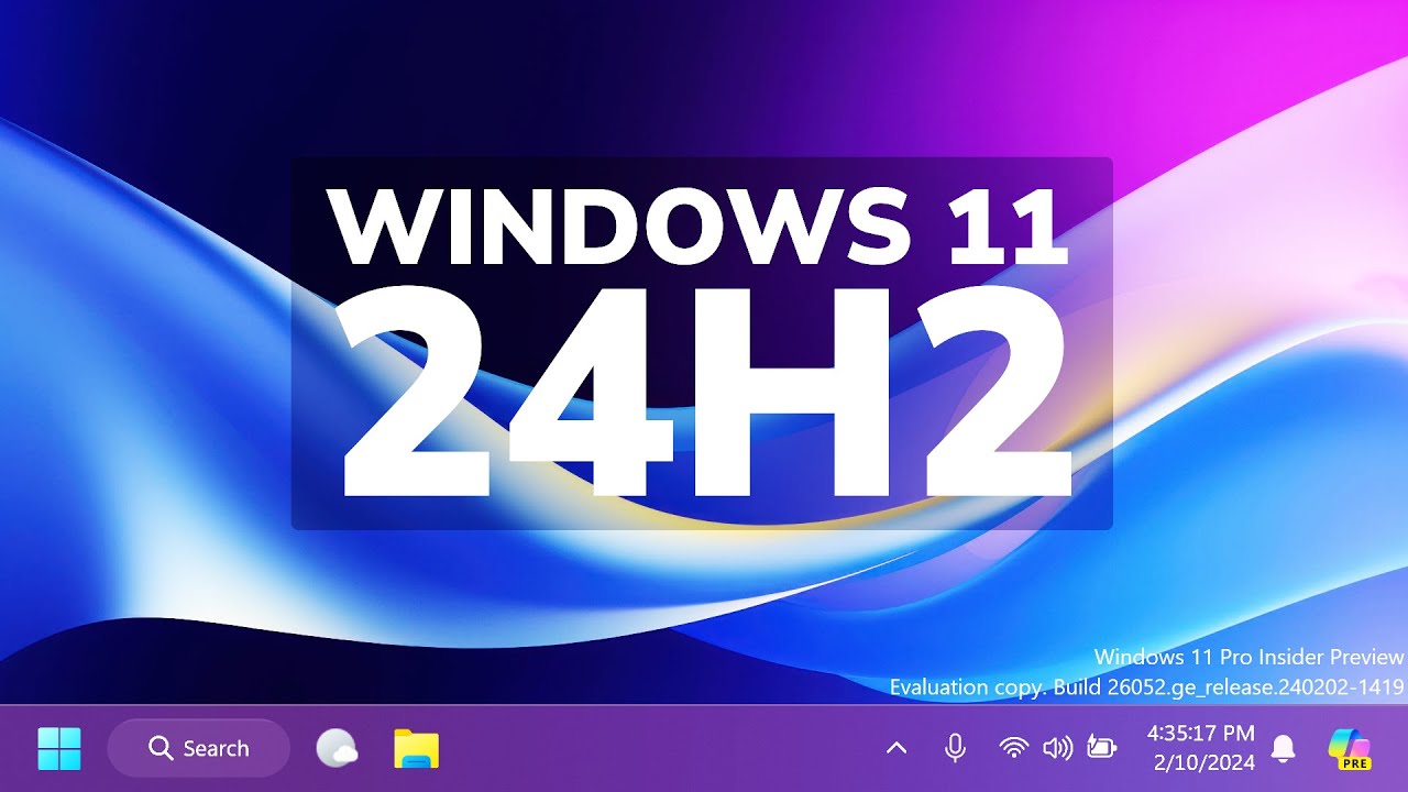 Windows 11 バージョン 24H2: 新機能?