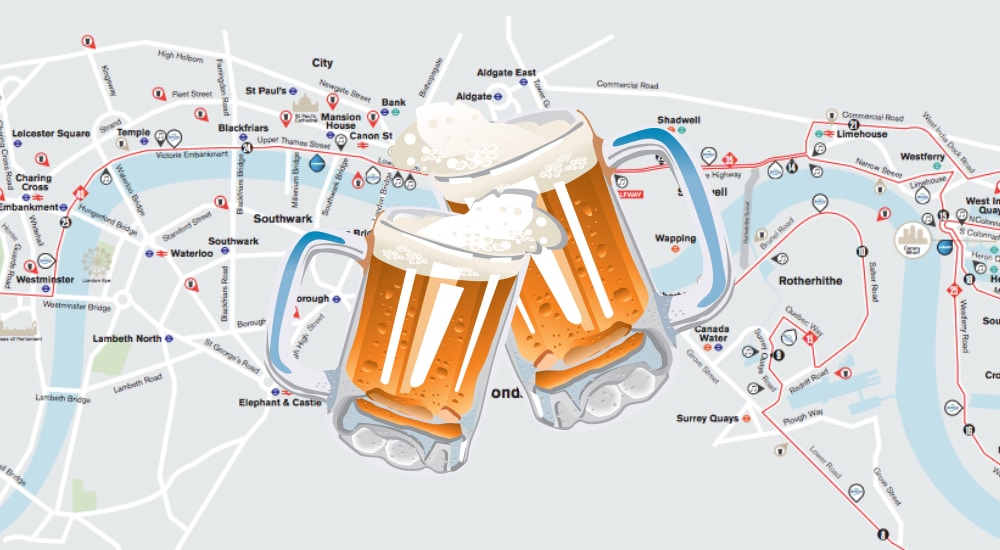 Follow the London Marathon Route with the “Pub Crawl”