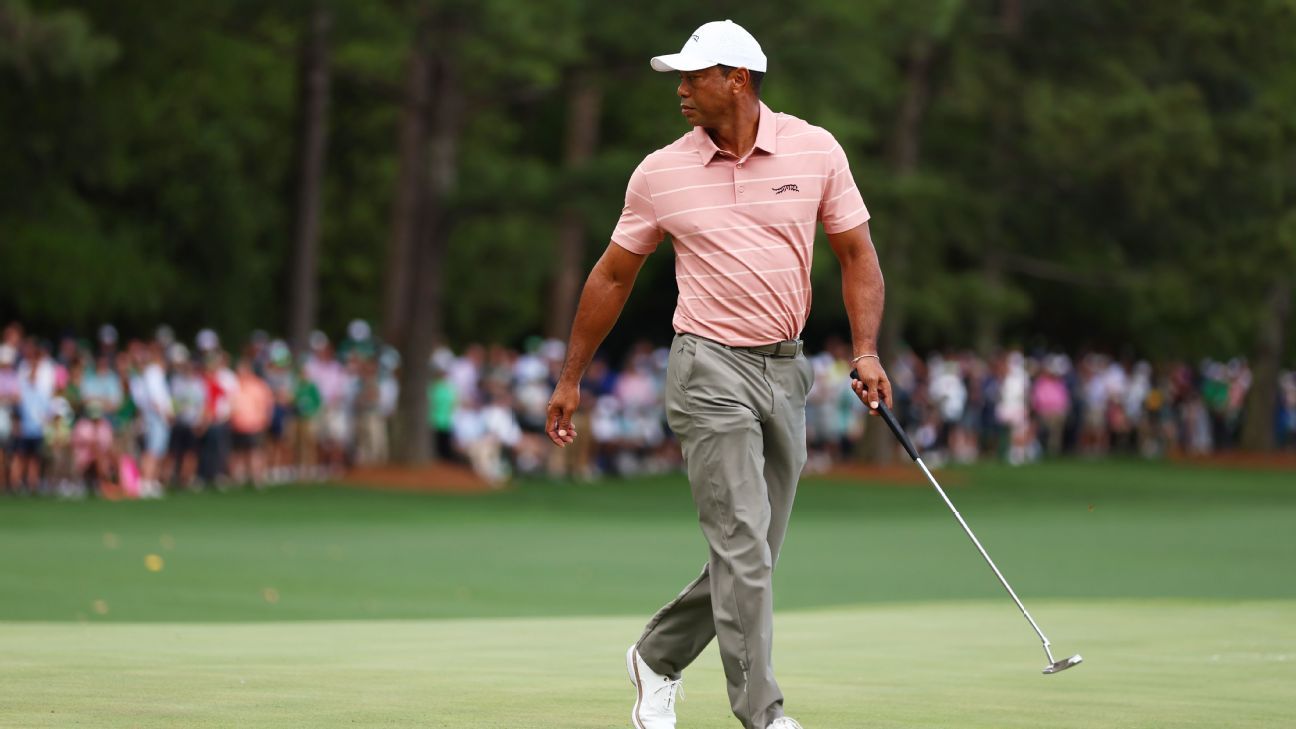 Tiger Woods přežije první kolo testu, čelí maratonu v pátek v Augustě